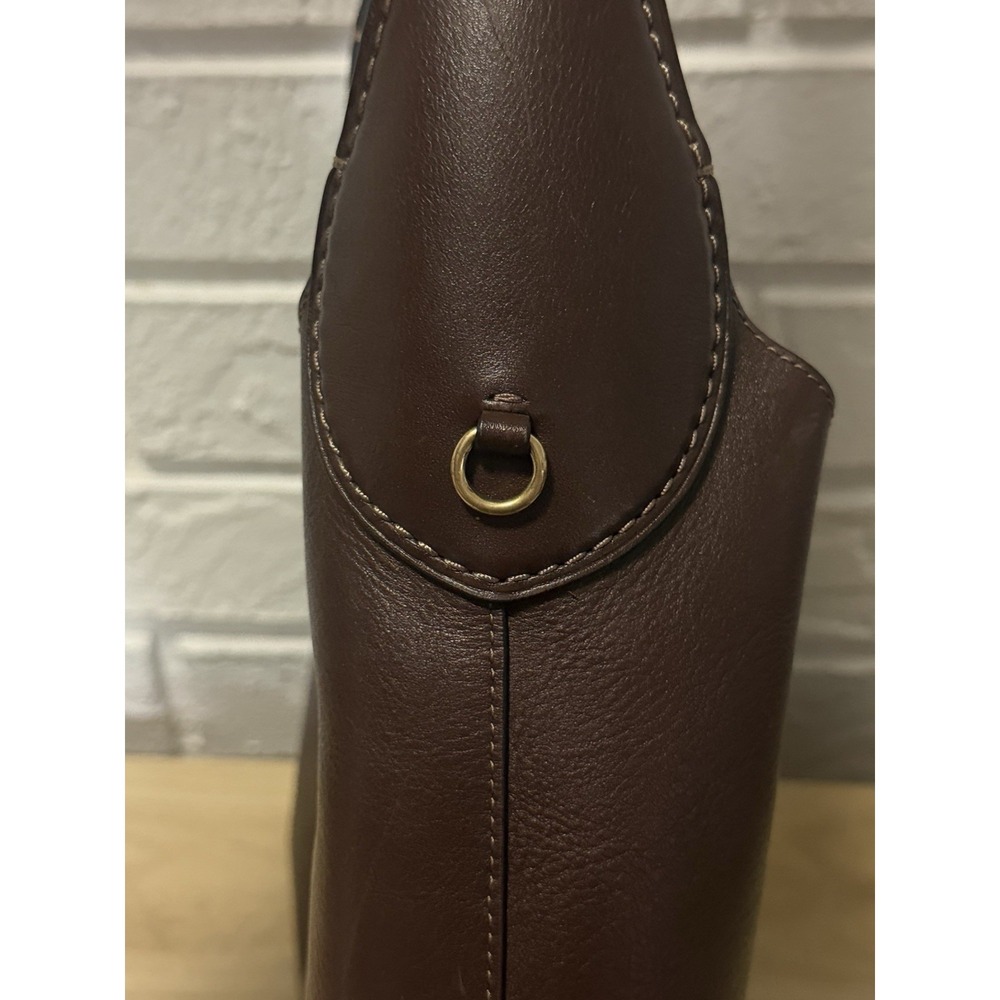 Coach Brooklyn 28 Maple 100% Cowhide Leather Purse With Dust bag - Picture 4 of 11